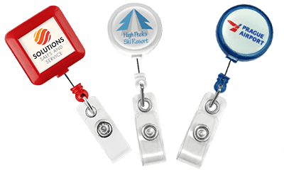 Lot De 10 Badges Transparents En PVC - Dimensions 60mm X 40mm, Neufs