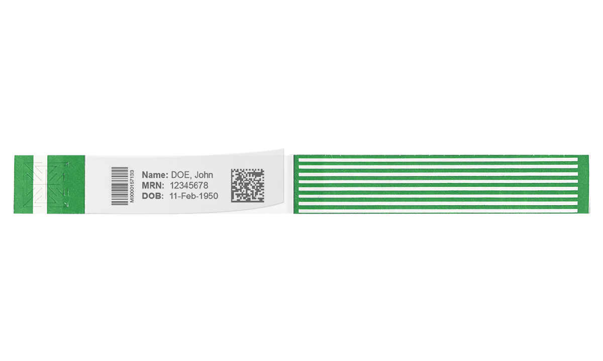 Bracelets Short Stay Labelband avec film de protection adhésif