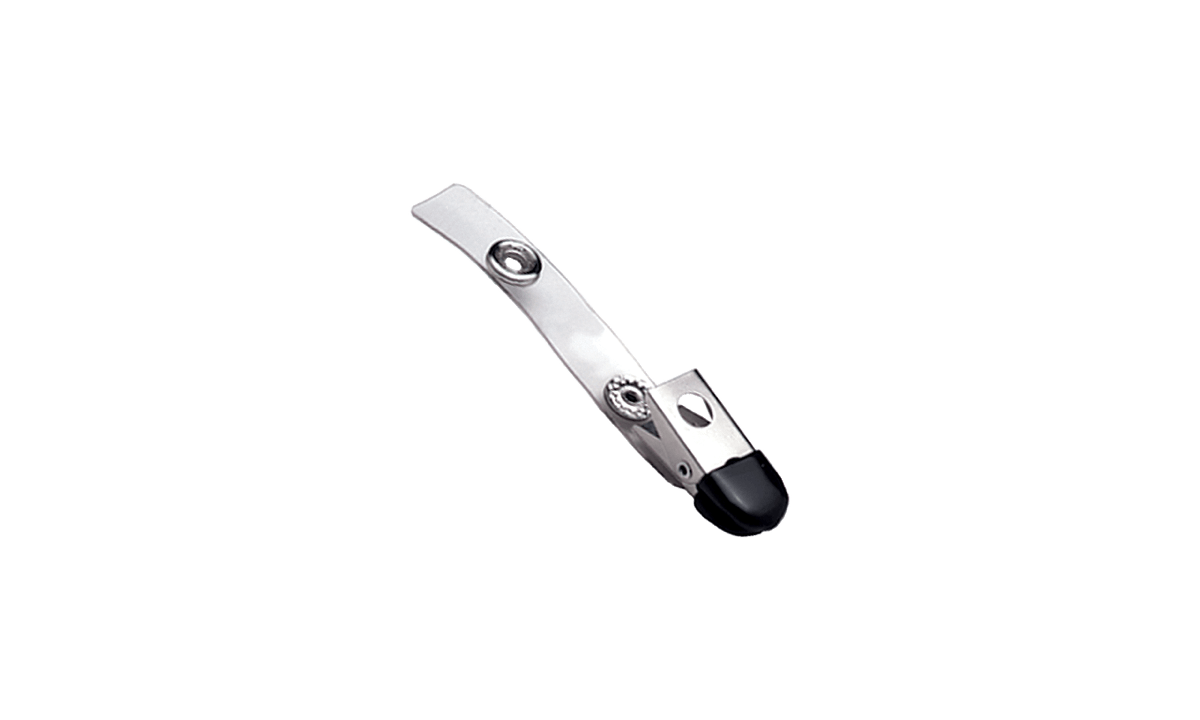 Pince Crocodile Caoutchoutée avec Sangle en Vinyle Transparent