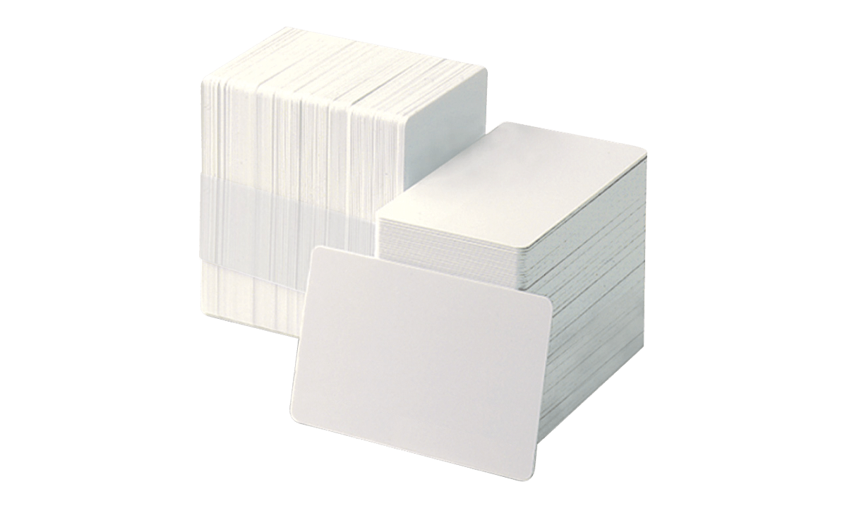 Cartes PVC vierges - 250 mic