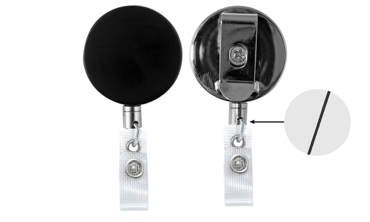 Zip Enrouleur Robuste avec Corde Nylon & Sangle en Vinyle Renforcé