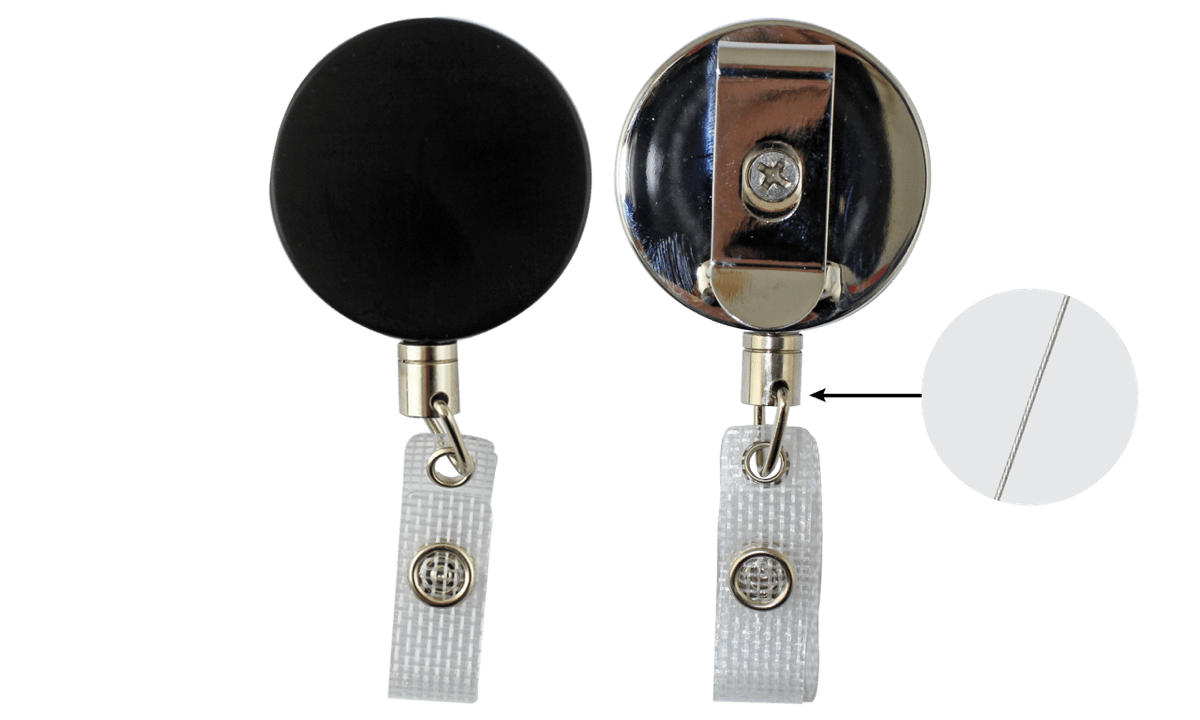 Zip Enrouleur Robuste avec Fil d'Acier & Sangle en Vinyle Renforcé