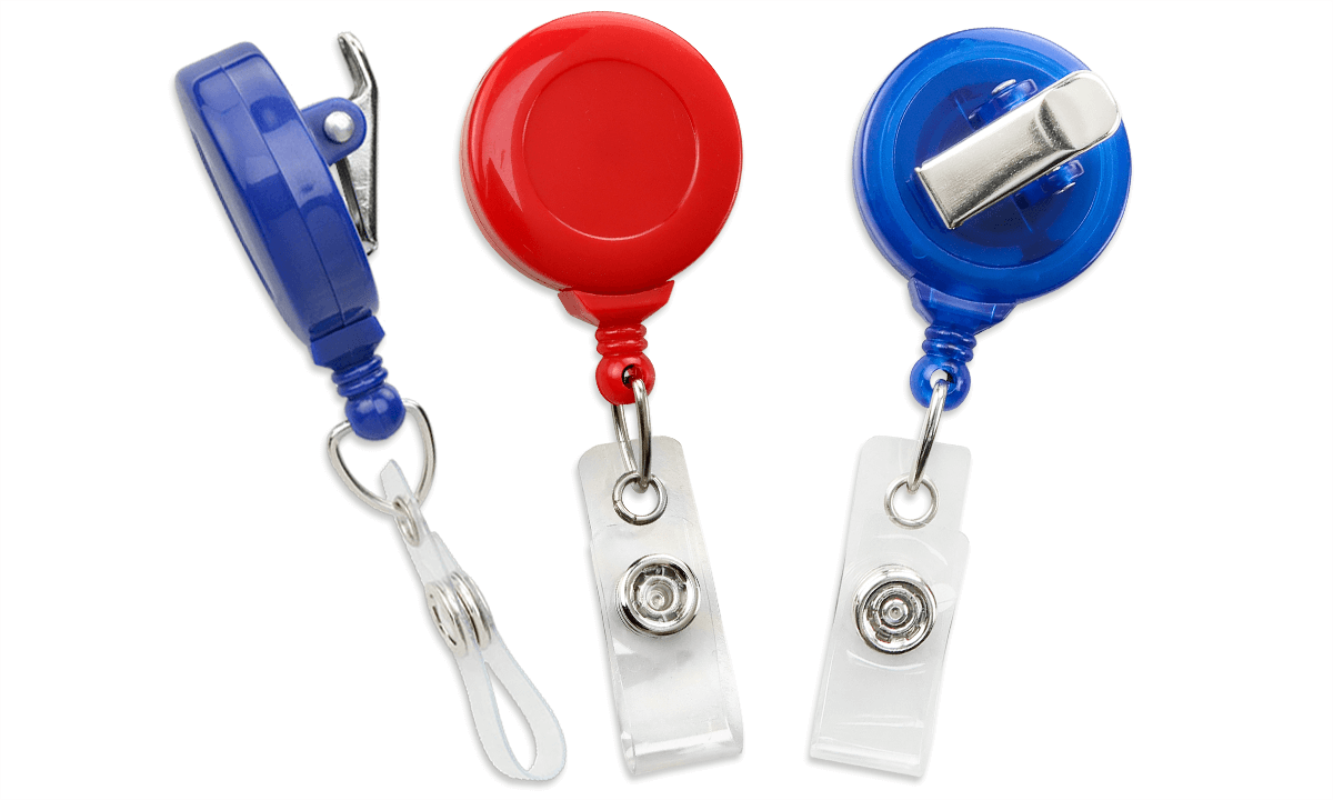 Enrouleurs yoyo anti-torsion avec clip rotatif à l’arrière