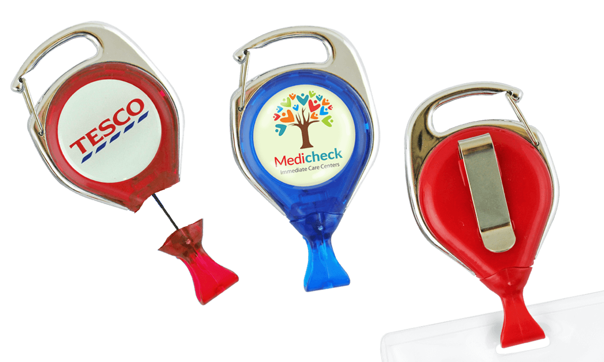 Zip Enrouleur Anti-Rotation avec Mousqueton et Personnalisation