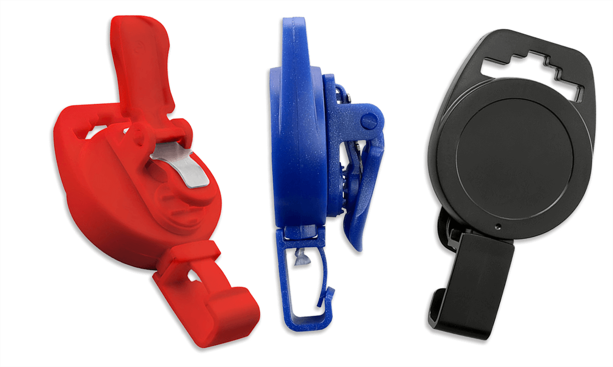 Enrouleur yoyo non magnétique avec clip en plastique