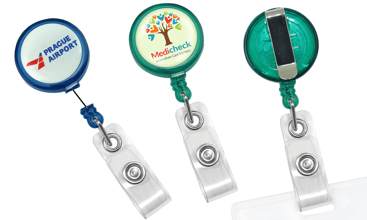 Zip Enrouleur "Maxlabel" Translucide Rond Personnalisé