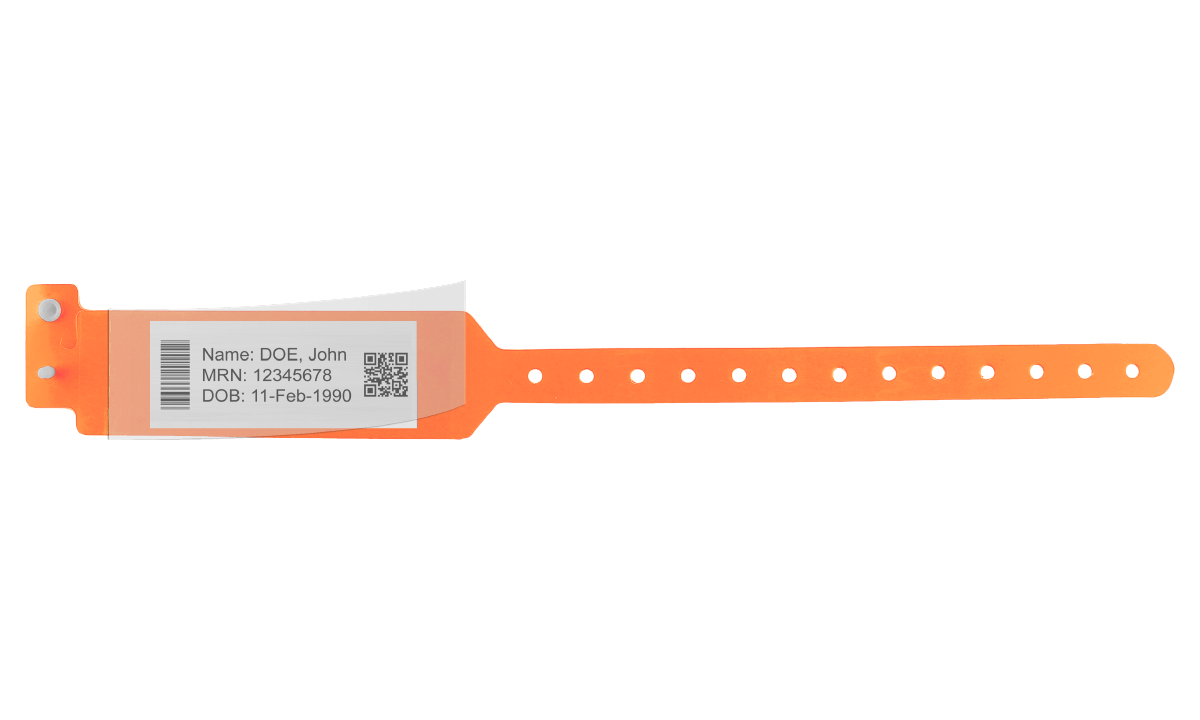 Bracelets Sentry LabelBand avec film de protection adhésif Taille Adulte