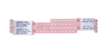 Bracelets Speedi-Print à inscription directe - 2 bracelets adultes & 2 bracelets enfants
