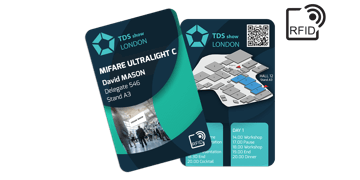 Cartes RFID 133 x 85 mm Imprimées - Puce Mifare UltraLight C