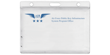 Porte-Badge Horizontal avec Accès d'Extraction pour 1 Carte - Dépoli + Impression