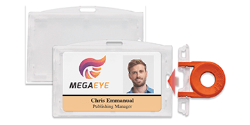 Porte-badge multi-cartes premium à verrouillage