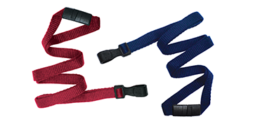 Tours de cou en bambou 10 mm avec attache de sécurité et mousqueton en plastique antipivotant