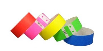 Bracelets en Tyvek neutres 25 mm - Boite de 1000pcs